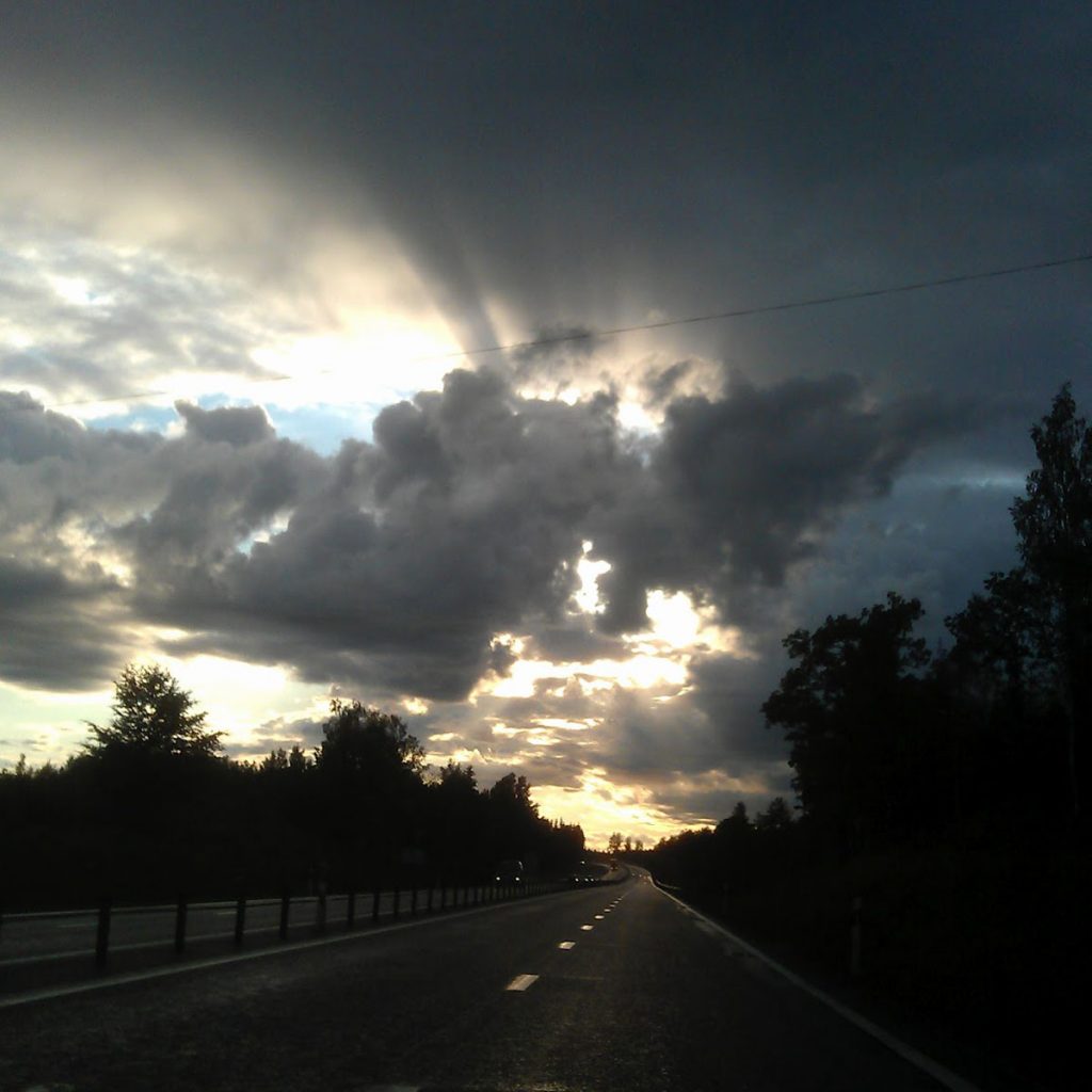 Angel in clouds