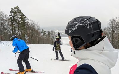 Skidor med ett digitalt lager